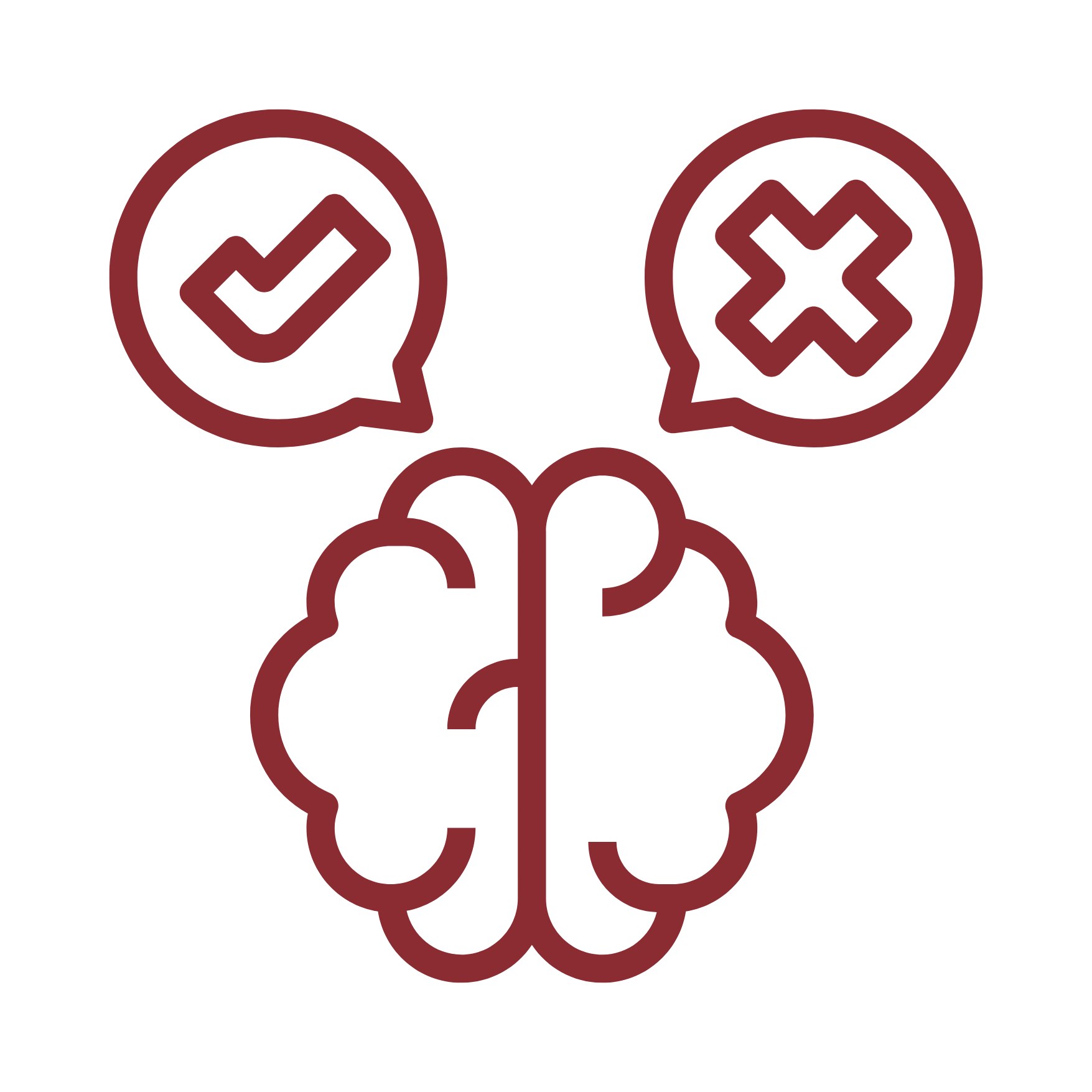 Brain decides between yes and no Brain decides between yes and no