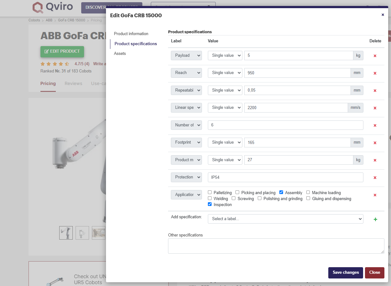 Edit product Edit product