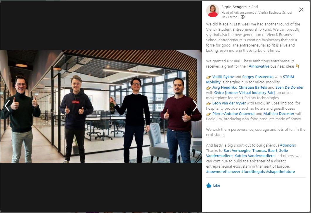 Screenshot Vlerick